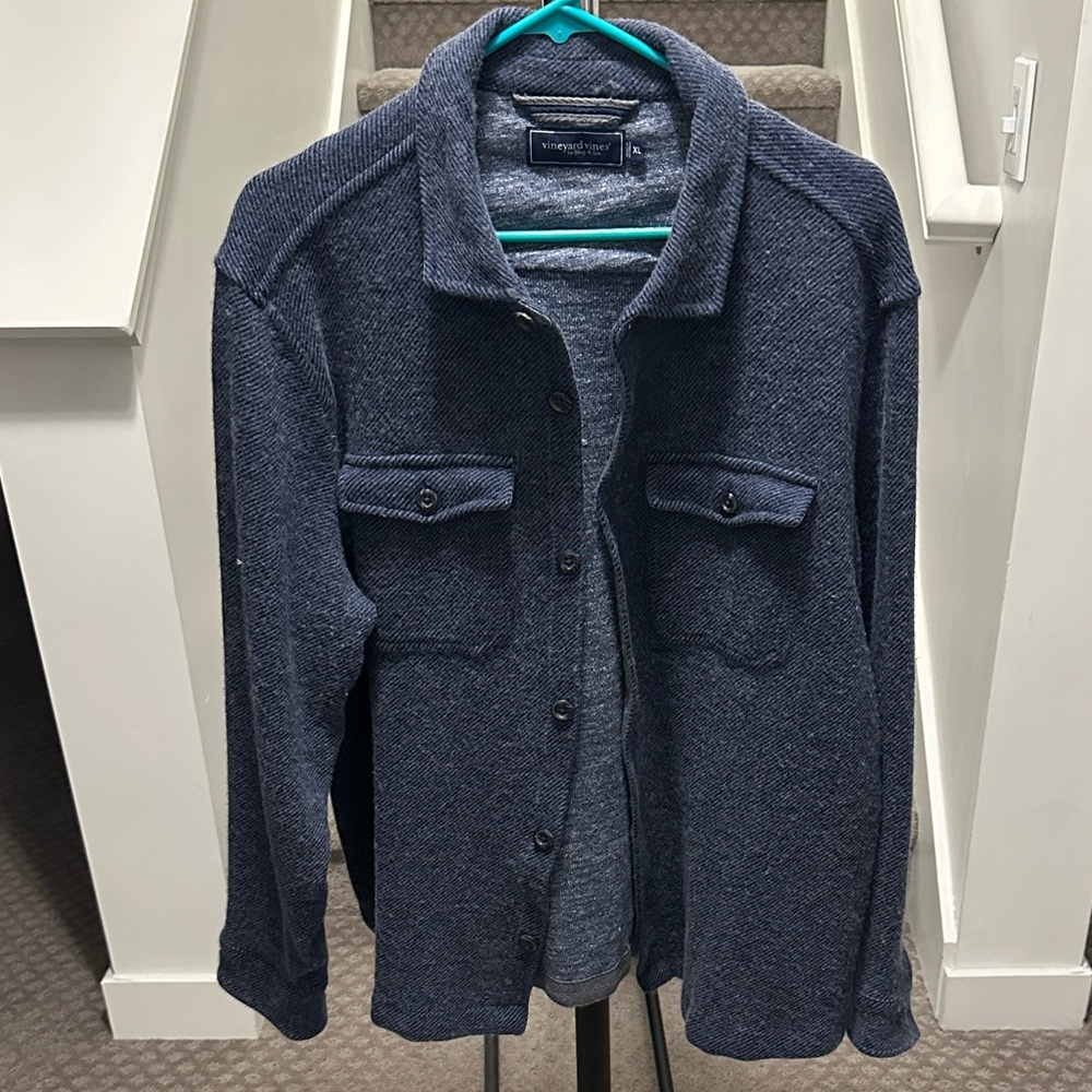 Vineyard Vines Men's Navy Shirt Jacket